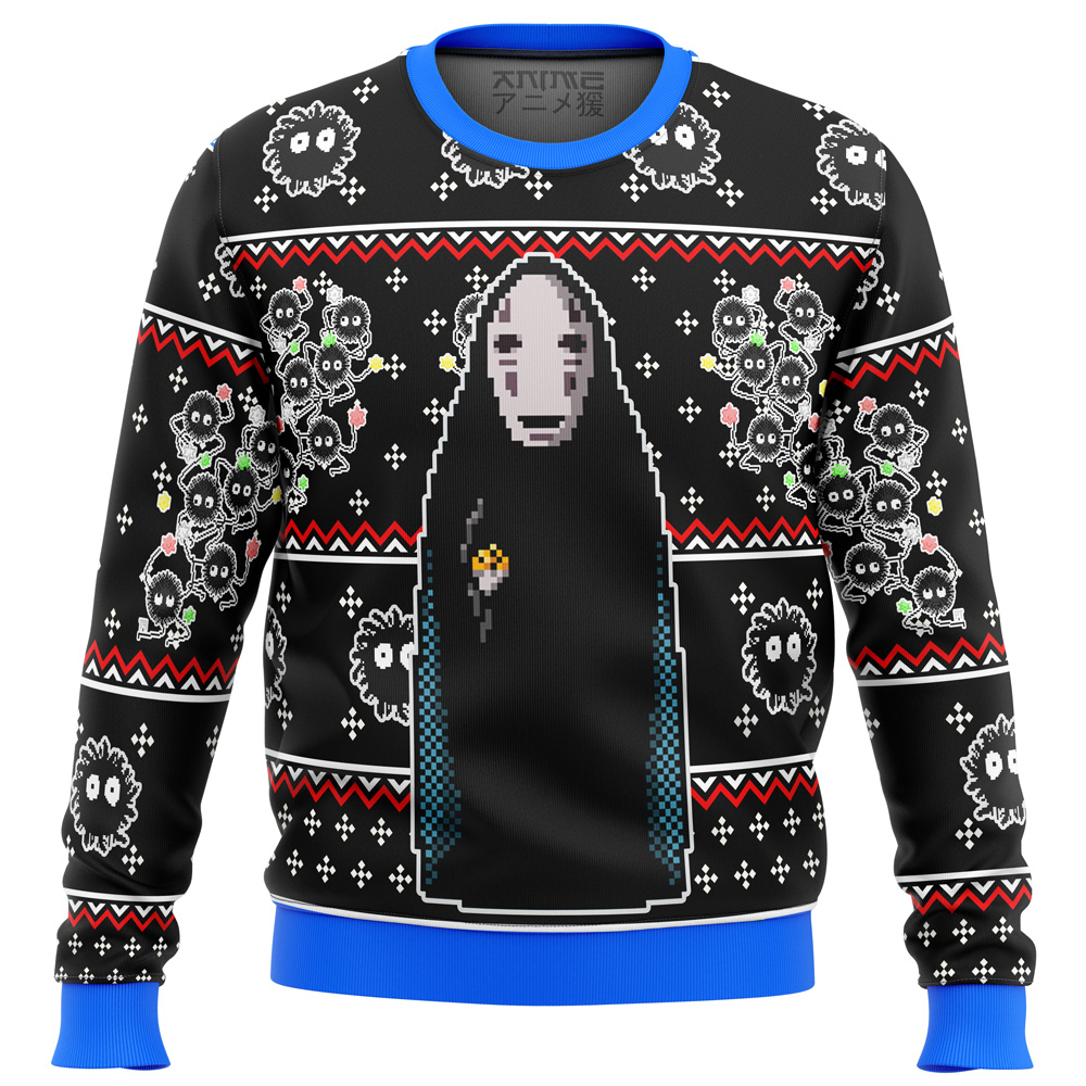 Studio Ghibli Spirited Away No Face Ugly Christmas Sweater