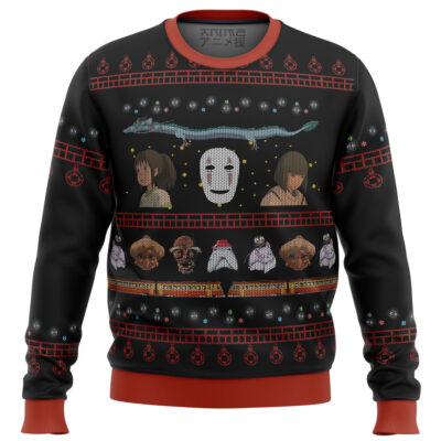 Studio Ghibli Spirited Away Characters Ugly Christmas Sweater
