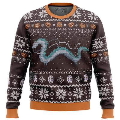 Studio Ghibli Spirited Away Dragon Haku Ugly Christmas Sweater