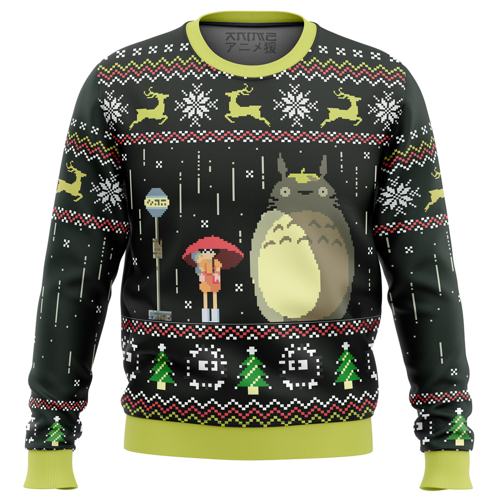 Studio Ghibli My Neighbor Totoro Rain Ugly Christmas Sweater