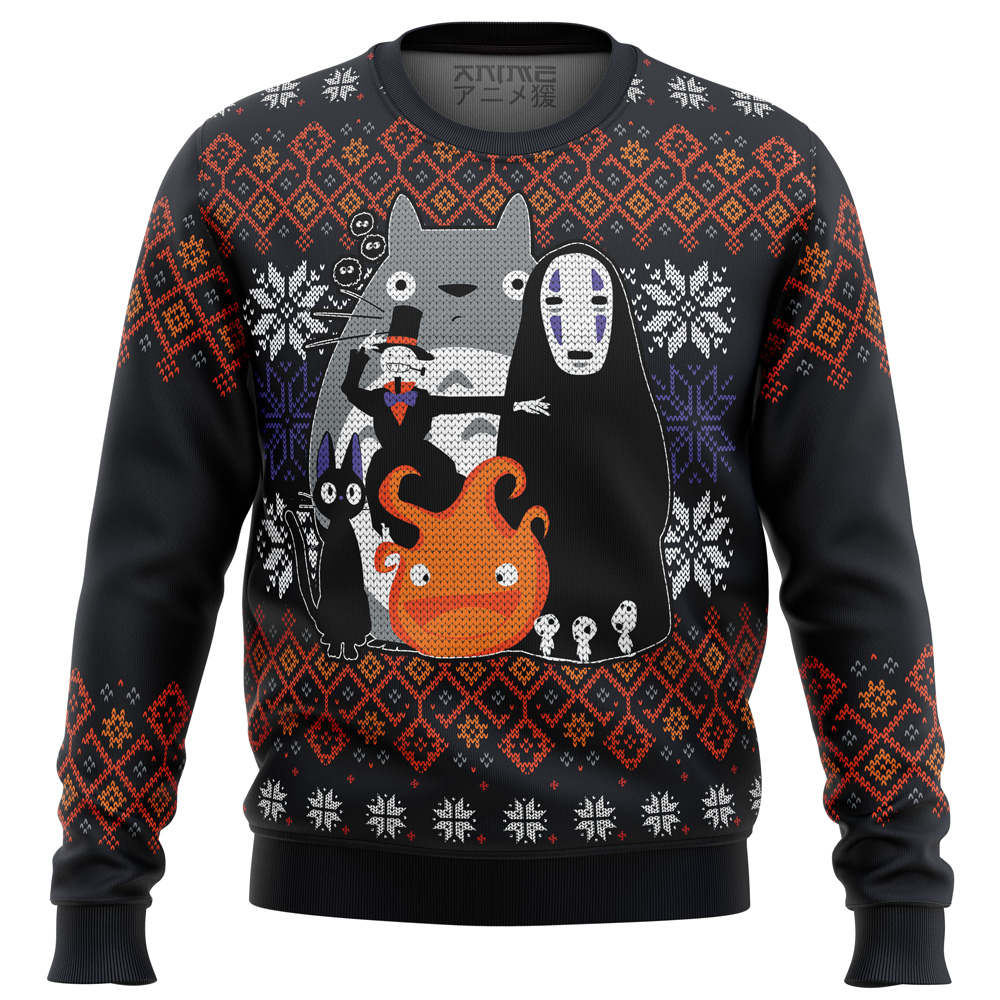 Studio Ghibli Miyazaki Ugly Christmas Sweater