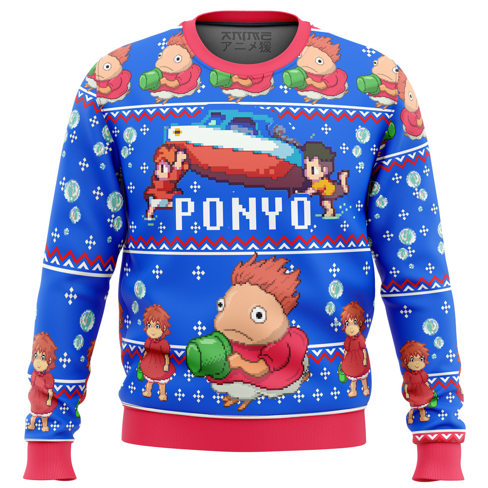Studio Ghibli Ponyo Magical Ugly Christmas Sweater