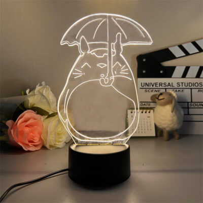 Studio Ghibli My Neighbor Totoro With Umbrella 3D Led Lamp