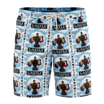 Studio Ghibli Laputa: Castle In The Sky Swim Trunks