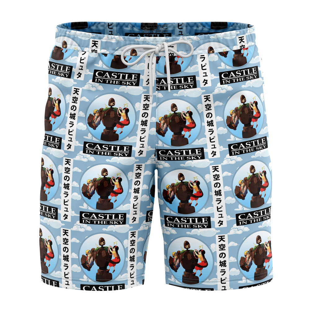 Studio Ghibli Laputa: Castle In The Sky Swim Trunks