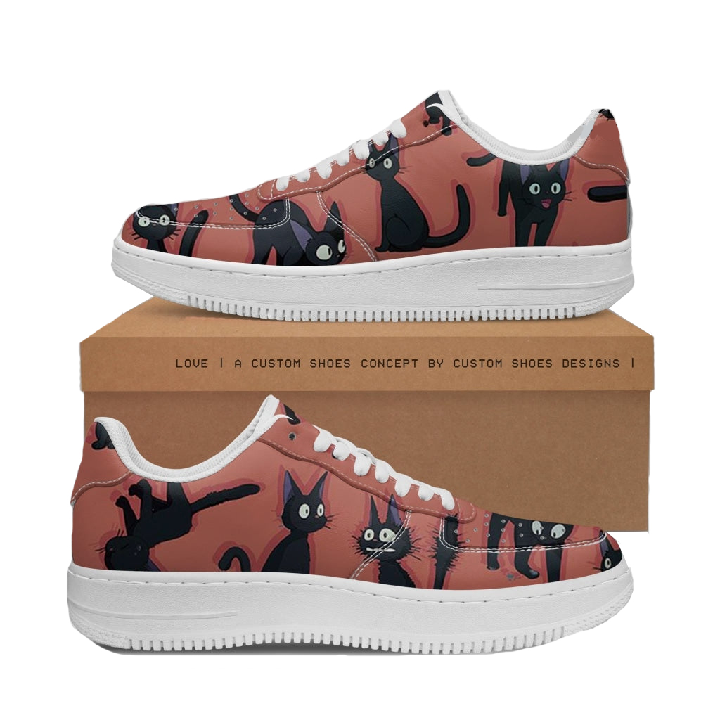 Studio Ghibli Kiki's Delivery Service Cute Jiji Cat AF1 Low Shoes