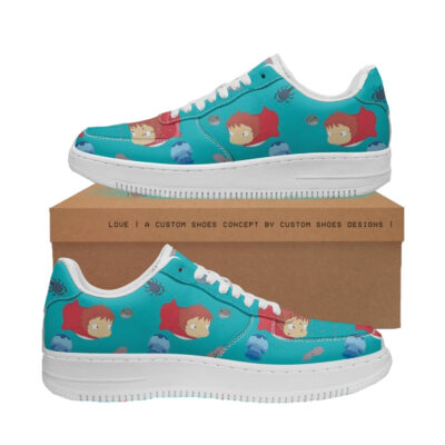 Studio Ghibli Ponyo Cute In The Sea AF1 Low Shoes
