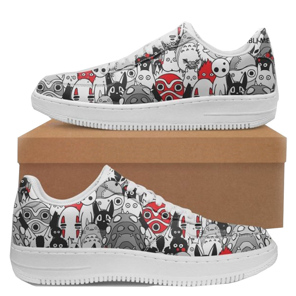 Studio Ghibli Characters Art Style AF1 Low Shoes