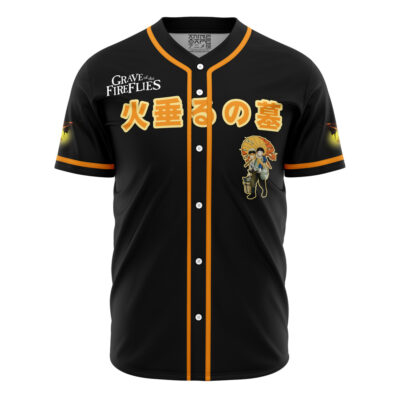 Studio Ghibli Grave Of The Fireflies Baseball Jersey