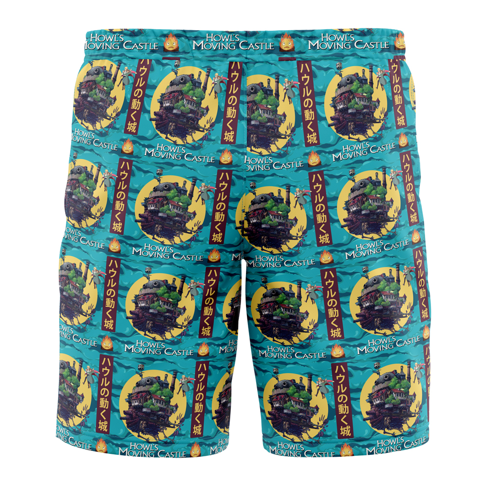 Studio Ghibli Howl's Moving Castle Swim Trunks - Image 3