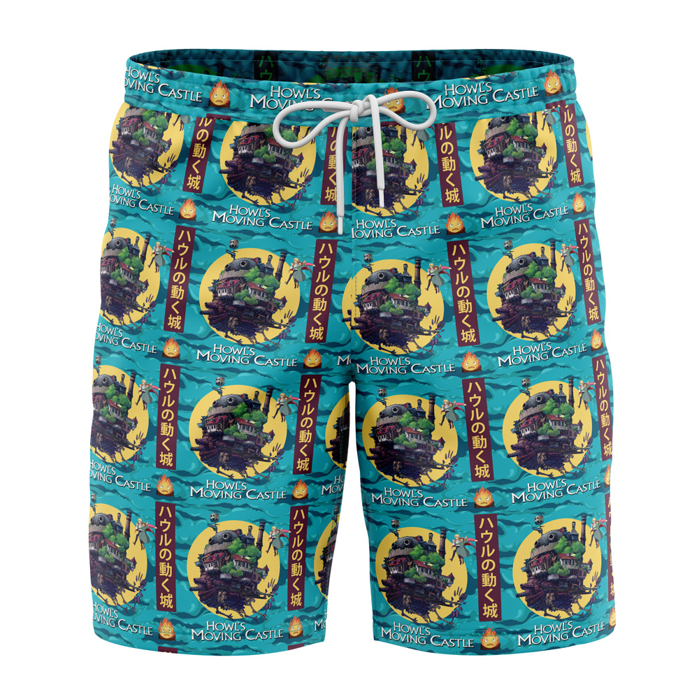 Studio Ghibli Howl's Moving Castle Swim Trunks