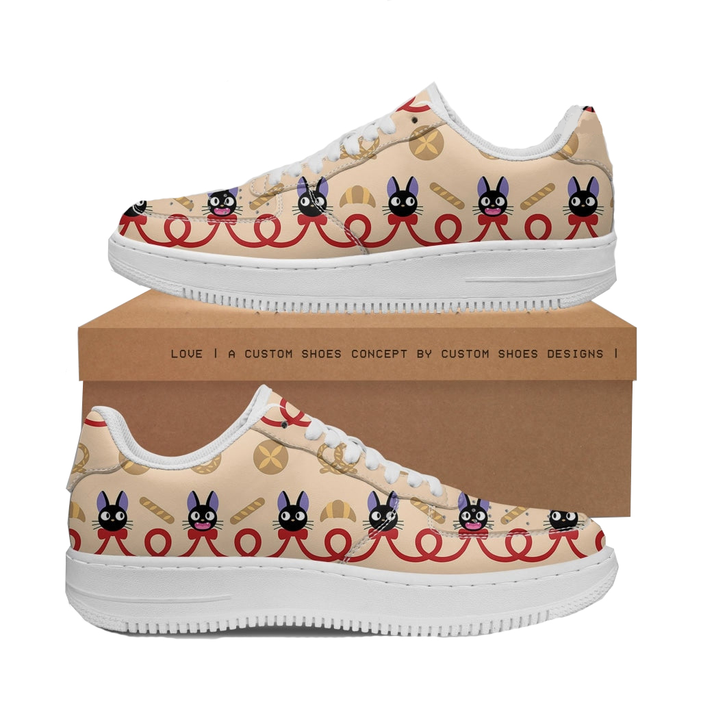 Studio Ghibli Kiki's Delivery Service Jiji Cat AF1 Low Shoes
