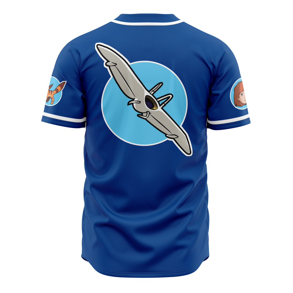Studio Ghibli Nausicaa Of The Valley Of The Wind Baseball Jersey - Image 3