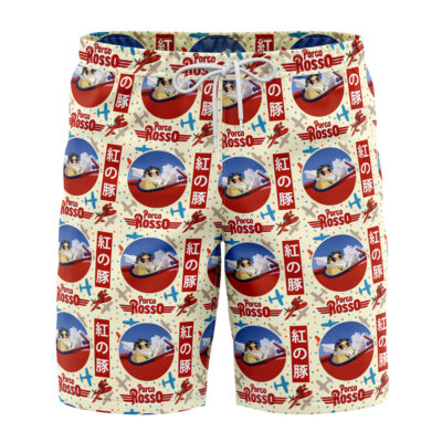 Studio Ghibli Porco Rosso Swim Trunks