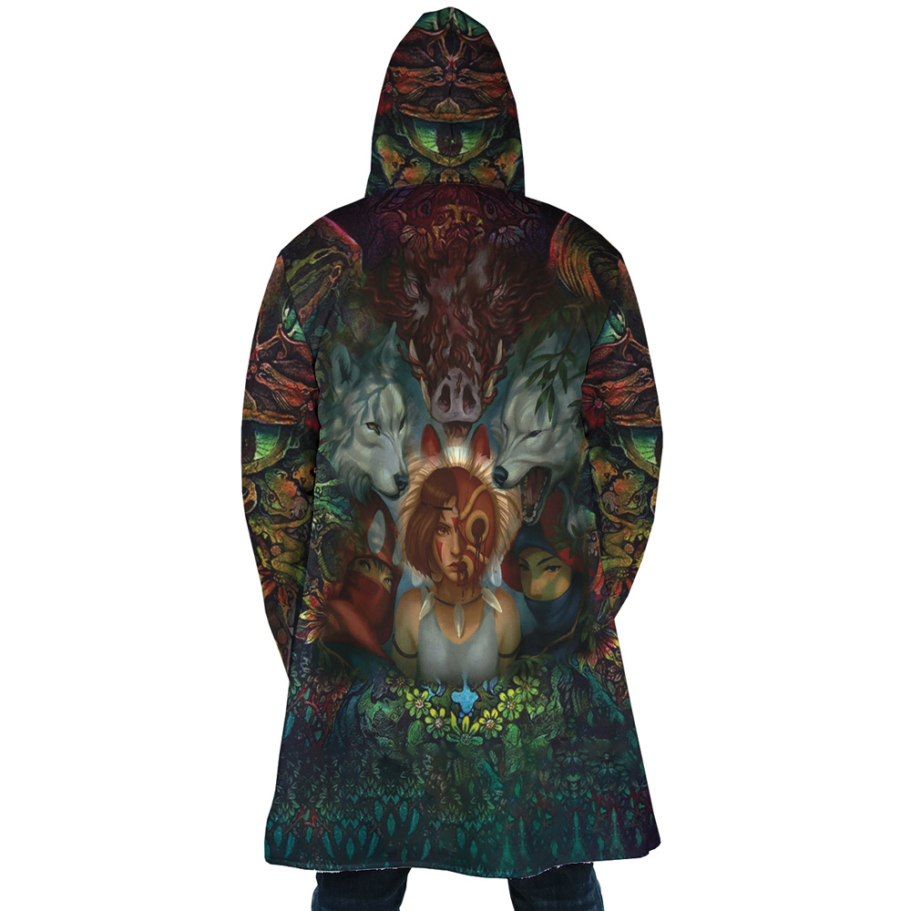 Studio Ghibli Princess Mononoke 3D Dream Cloak Coat - Image 6