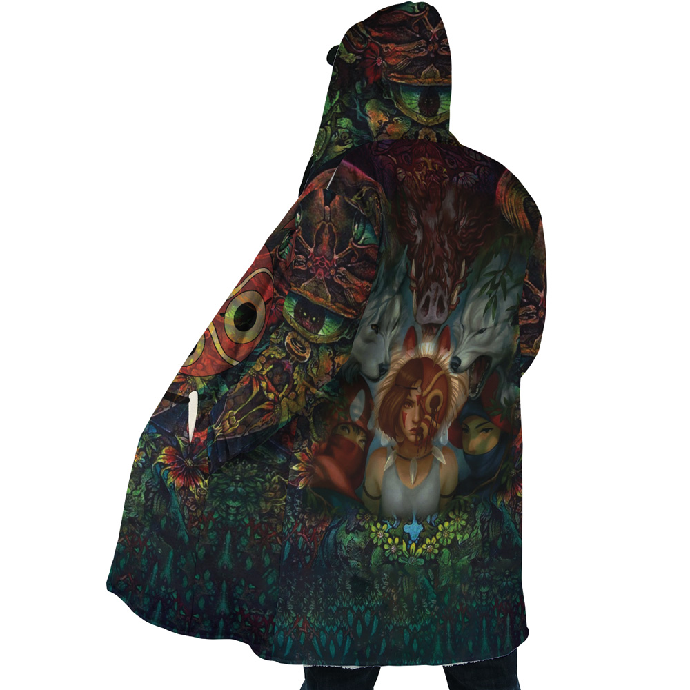 Studio Ghibli Princess Mononoke 3D Dream Cloak Coat - Image 5