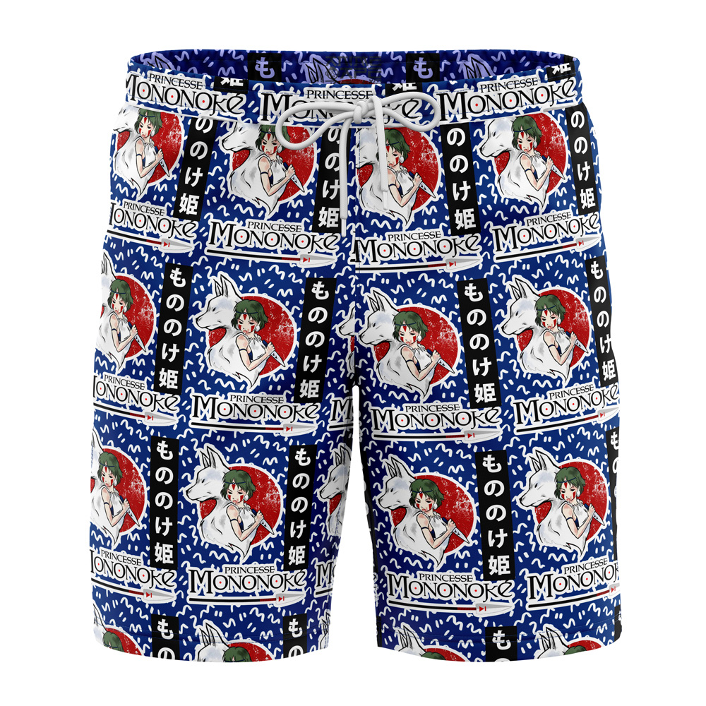 Studio Ghibli Princess Mononoke Swim Trunks