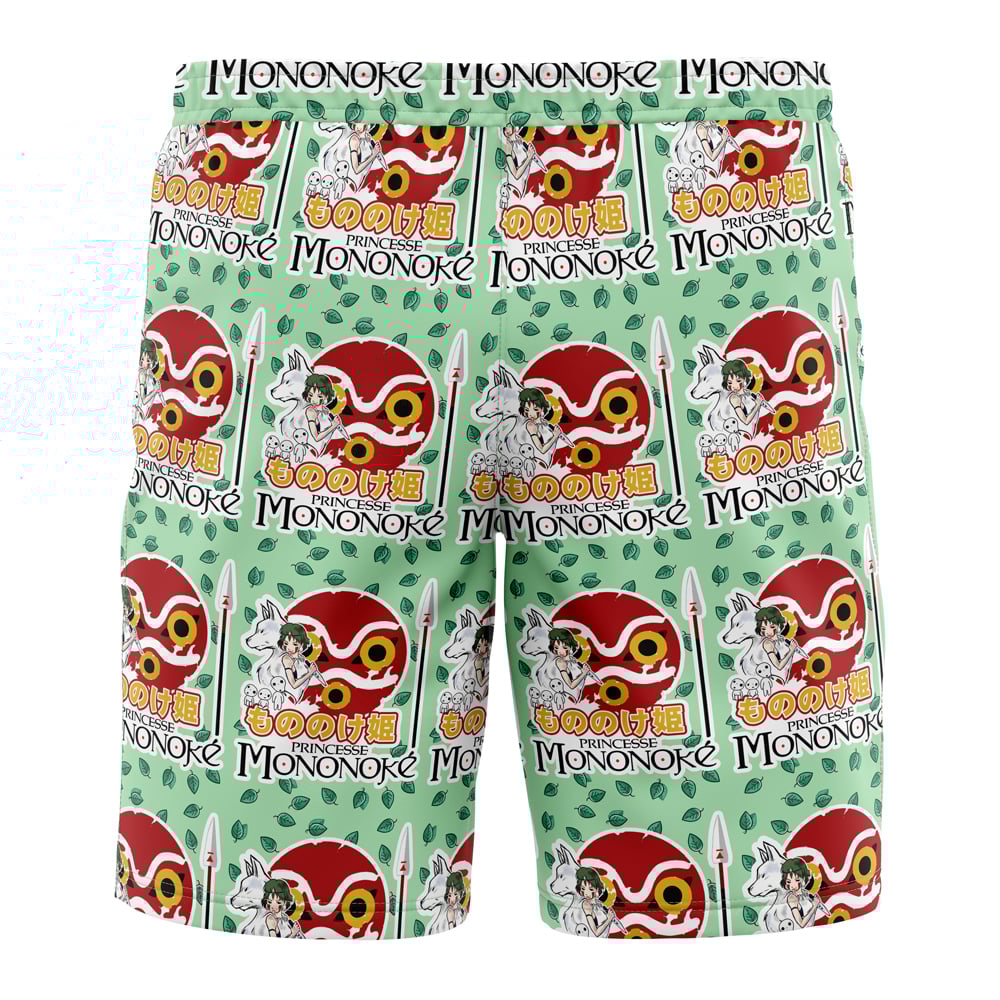 Studio Ghibli Princess Mononoke Mask Swim Trunks - Image 3