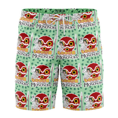 Studio Ghibli Princess Mononoke Mask Swim Trunks