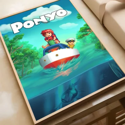 Must Try Anime Ponyo Ghibli Wall Art