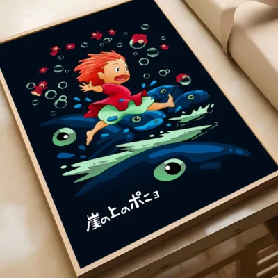 Best Selling Anime Ponyo Ghibli Wall Art