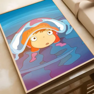New Design Anime Ponyo Ghibli Wall Art