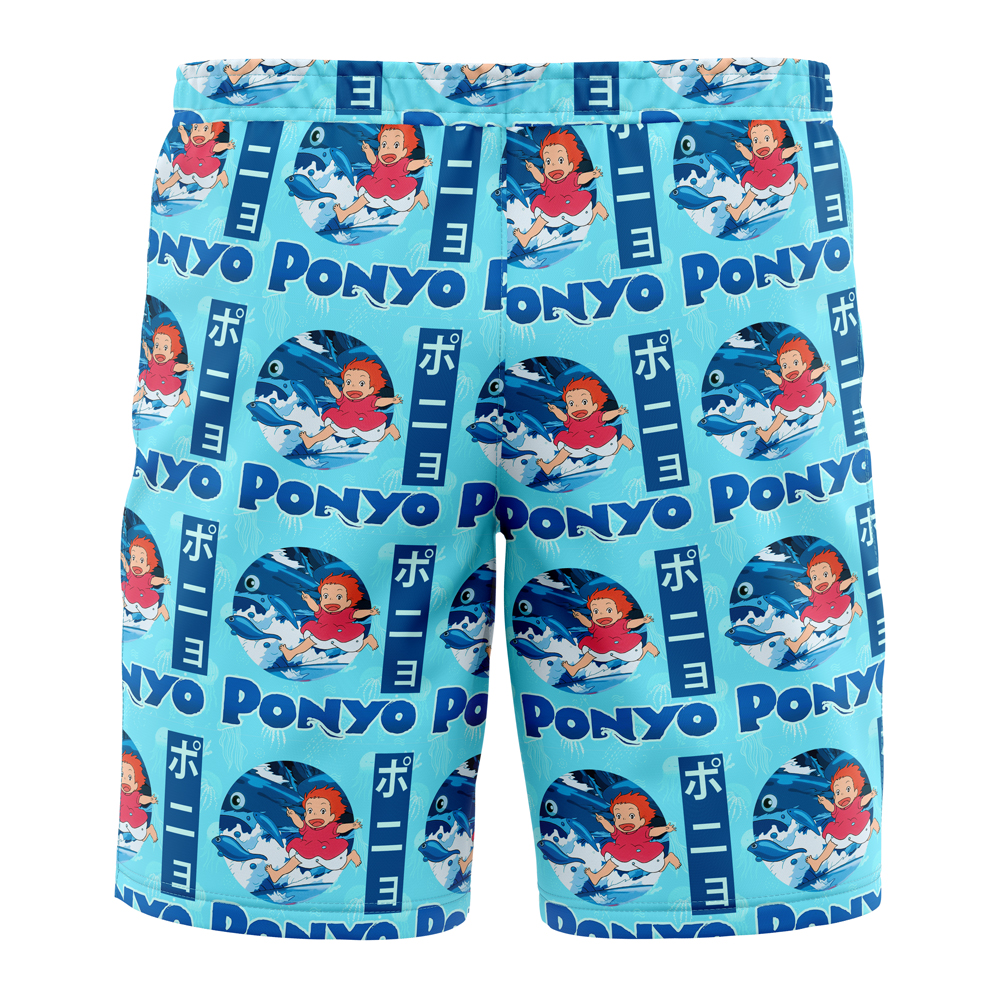 Studio Ghibli Ponyo Sea Creatures Swim Trunks - Image 3
