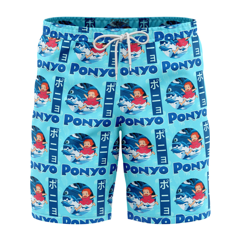 Studio Ghibli Ponyo Sea Creatures Swim Trunks