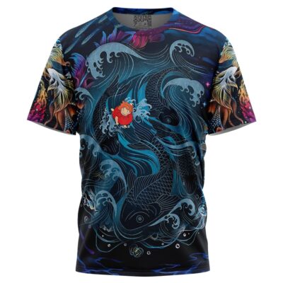 Sea Creatures Ponyo Studio Ghibli 3D T-Shirt
