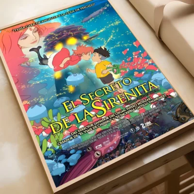 Hot Anime Ponyo Ghibli Wall Art