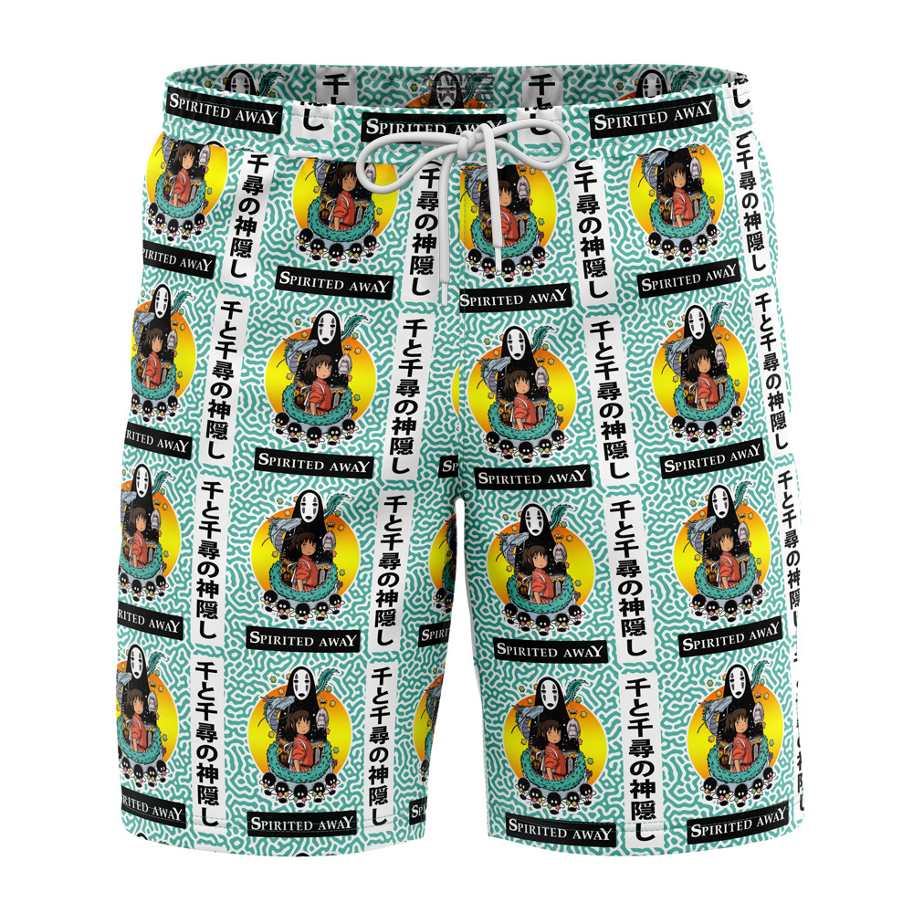 Studio Ghibli Spirited Away Main Cast Swim Trunks