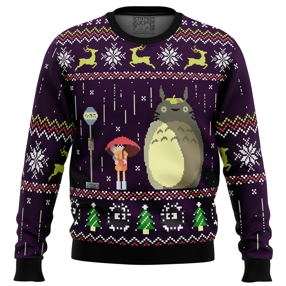 Studio Ghibli My Neighbor Totoro Rain Miyazaki Ugly Christmas Sweater