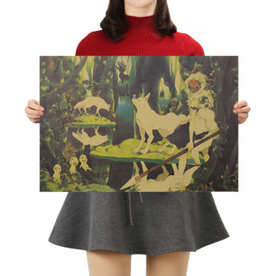 Studio Ghibli Princess Mononoke Forest Poster