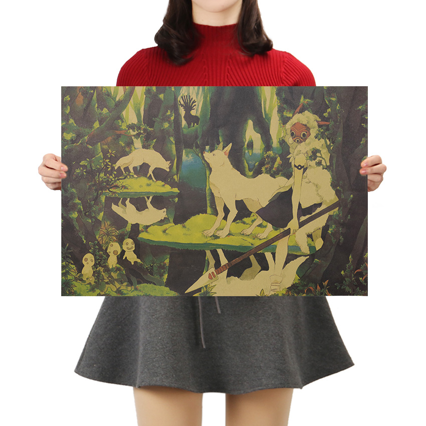 Studio Ghibli Princess Mononoke Forest Poster