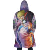 Trippy Howls Moving Castle SG AOP Hooded Cloak Coat BACK Mockup - Studio Ghibli Shop