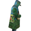 Trippy My Neighbor Totoro SG AOP Hooded Cloak Coat RIGHT Mockup - Studio Ghibli Shop