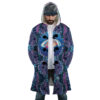 Trippy Ponyo SG AOP Hooded Cloak Coat FRONT Mockup - Studio Ghibli Shop