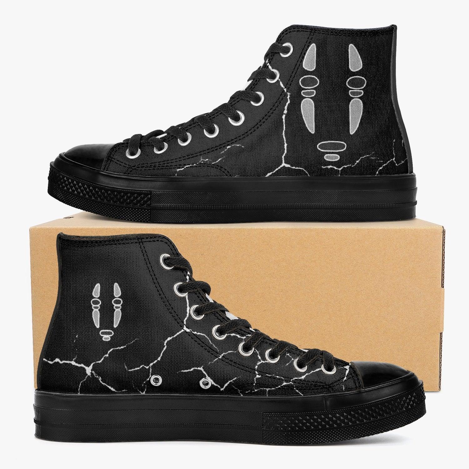 Studio Ghibli Spirited Away No Face Full Black Converse Shoes