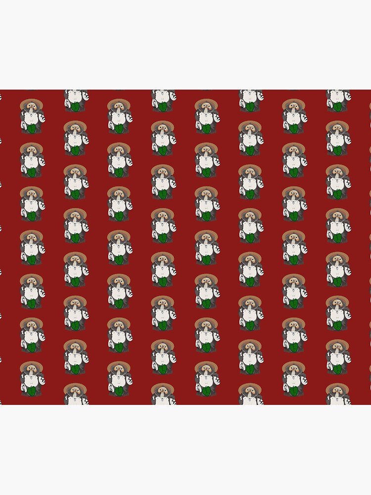 Kawaii Modest Tanooki Japanese Raccoon Dog Pom Poko Tapestry - Image 2