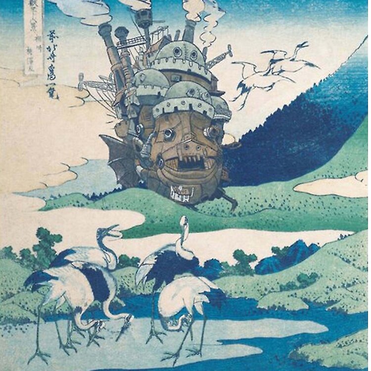 Howl S Castle And Japanese Tote Bag - Image 2