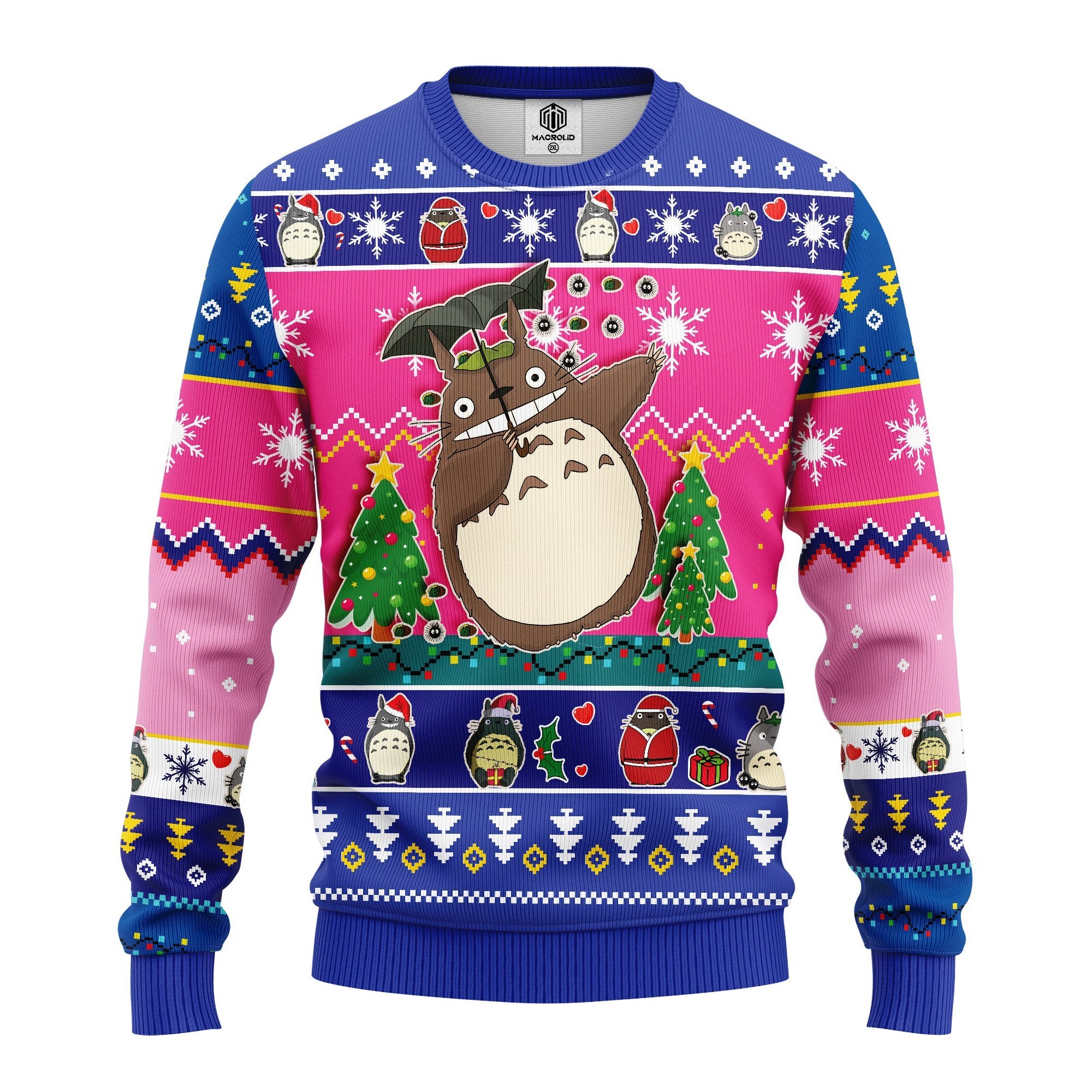 Studio Ghibli My Neighbor Totoro Pink Amazing Ideas Ugly Christmas Sweater