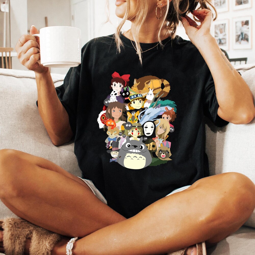 Vintage Ghibli Studio Characters T-Shirt