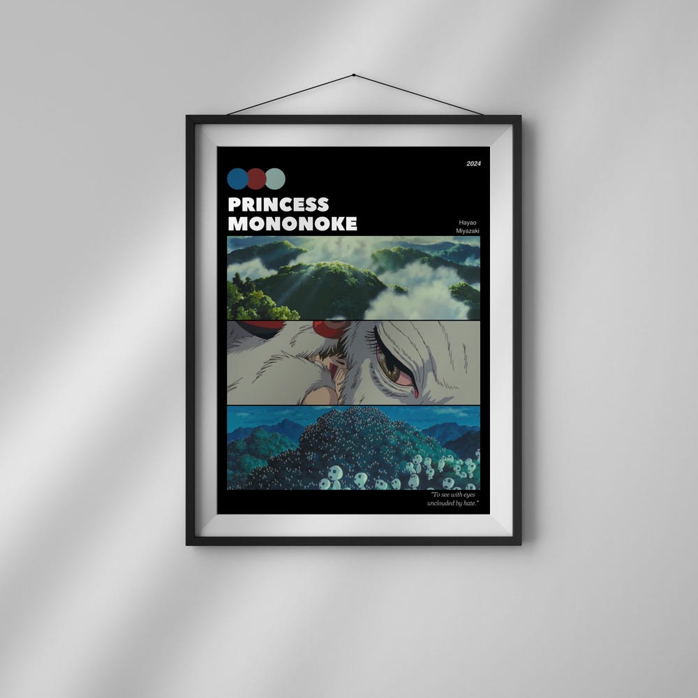 Princess Mononoke Poster Wall Art - Image 3