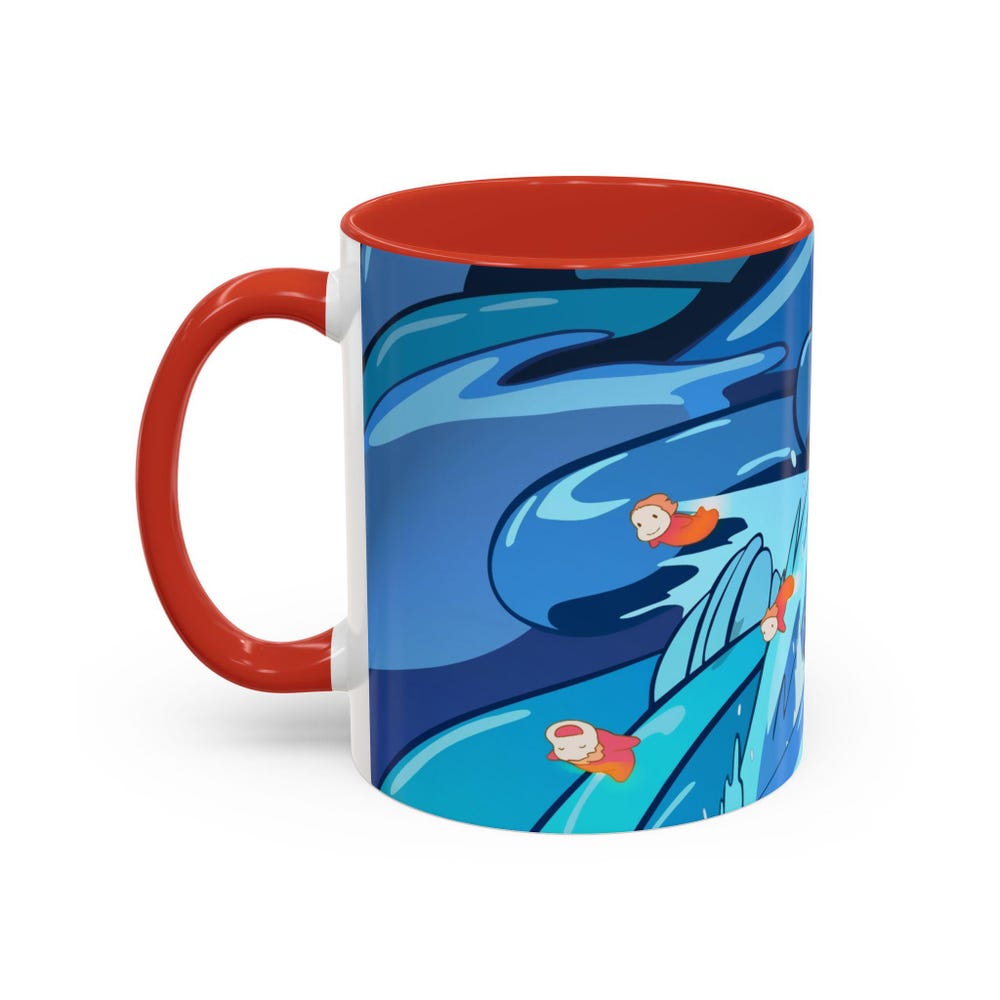 Kawaii Ponyo Coffee Mug, Ghibli inspired Mug - Image 2