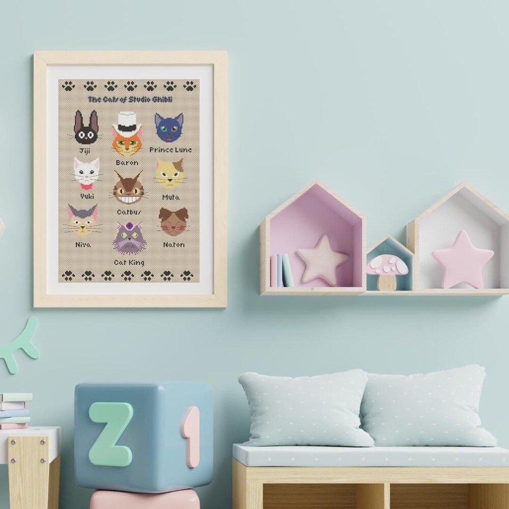 Ghibli characters Cats of Studio Ghibli Wall Art - Image 8