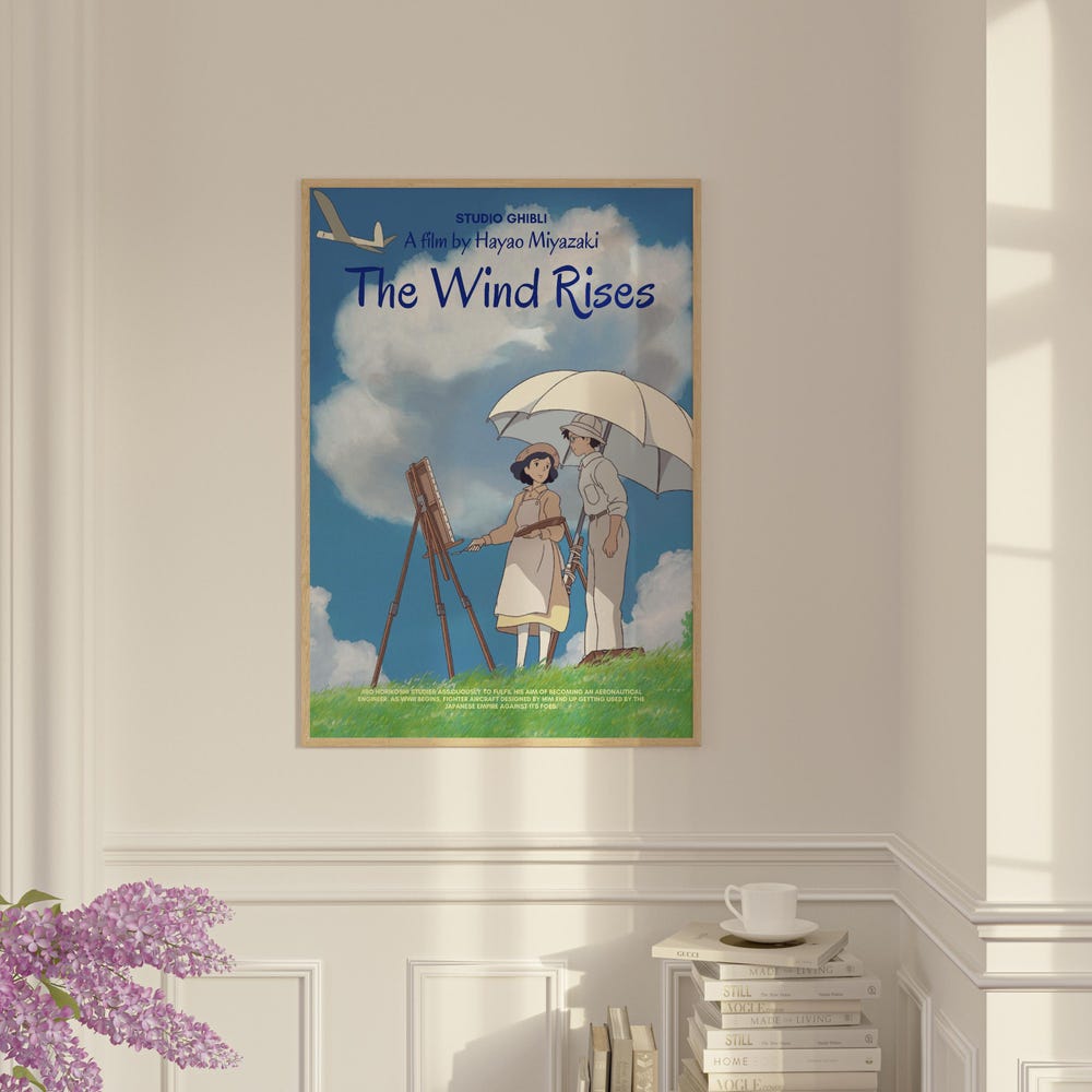 The Wind Rises Poster Studio Ghibli Wall Art - Image 6