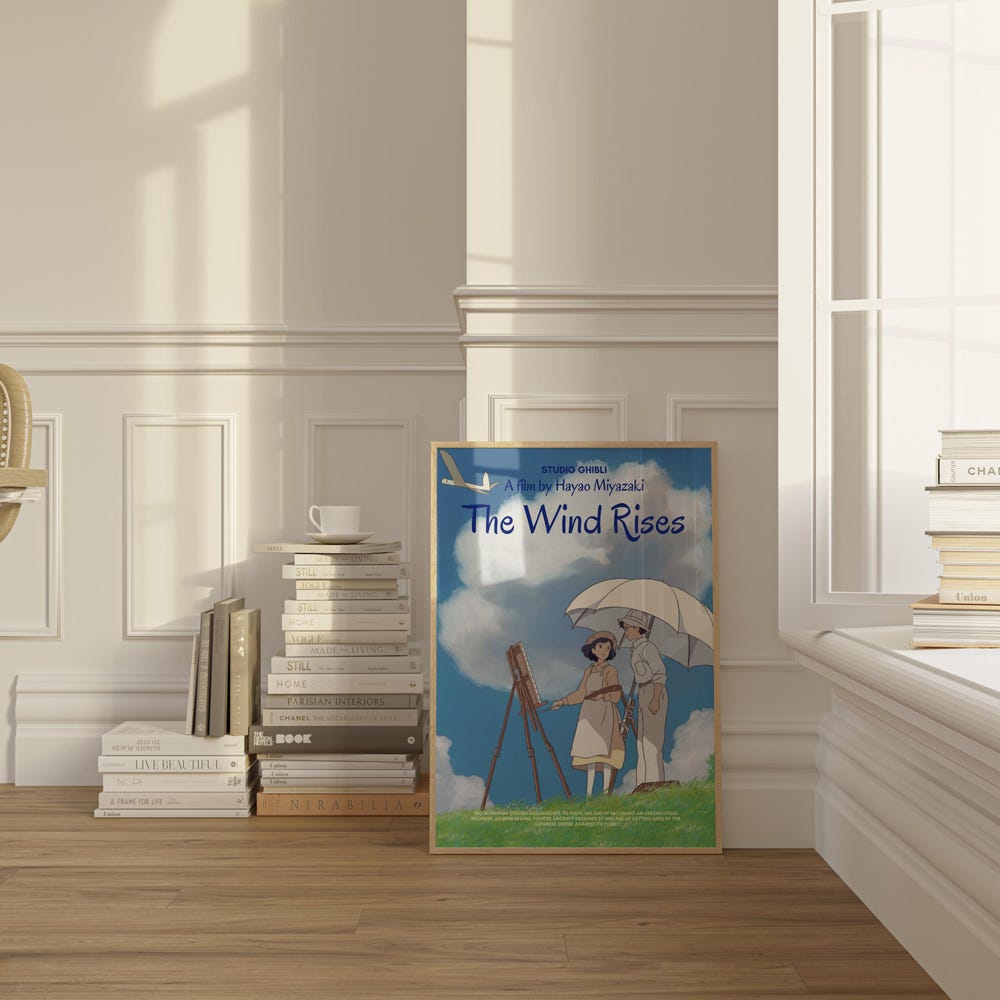 The Wind Rises Poster Studio Ghibli Wall Art - Image 7