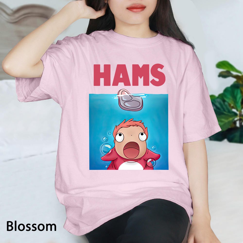 Ponyo Hams Cute T-shirt - Image 4