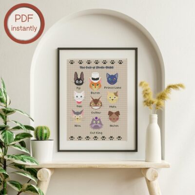 Ghibli characters Cats of Studio Ghibli  Wall Art