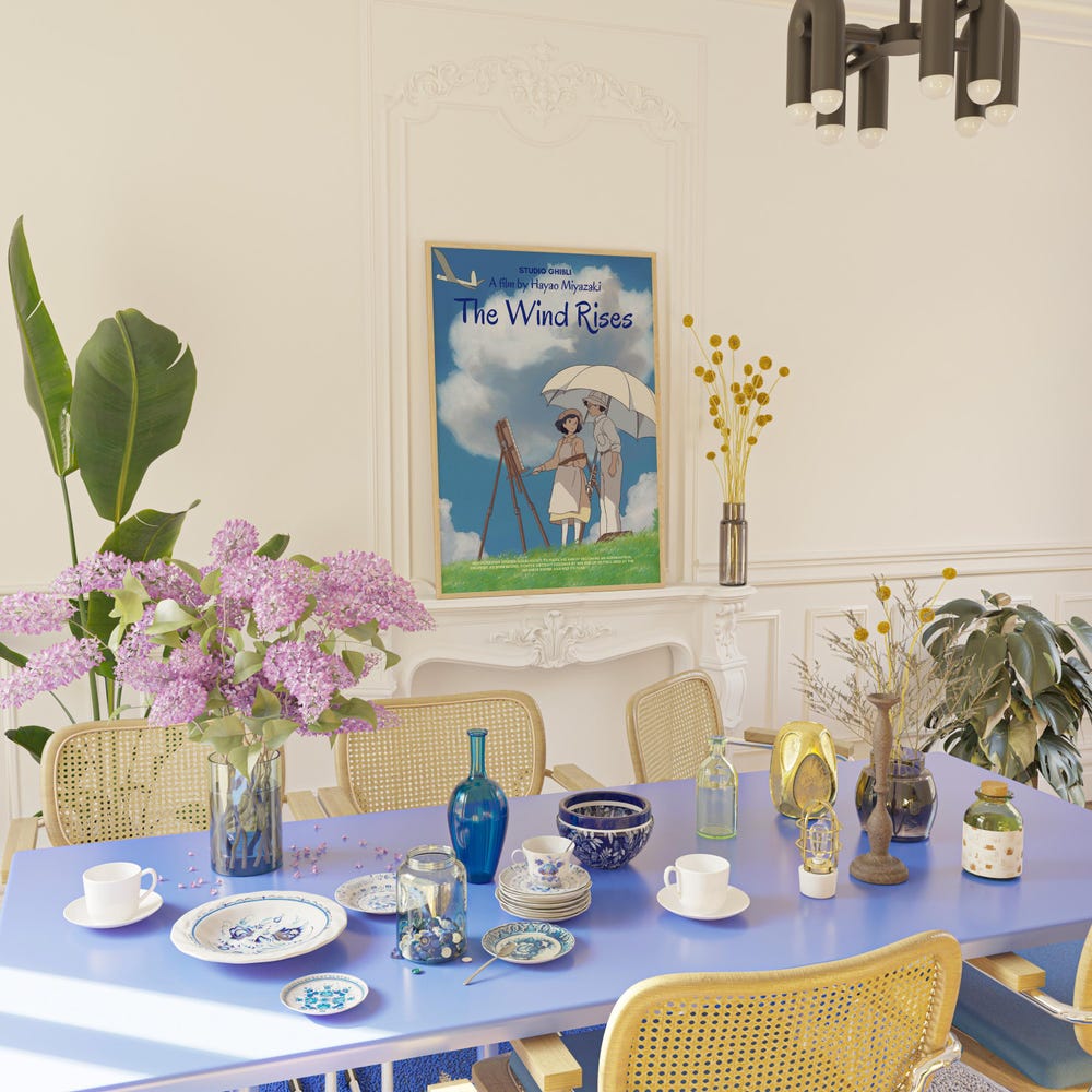 The Wind Rises Poster Studio Ghibli Wall Art - Image 3